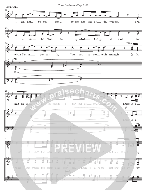 There Is A Name (Choral Anthem SATB) Choir Sheet CH (Prestonwood Worship / Prestonwood Choir / Arr. Jonathan Walker)
