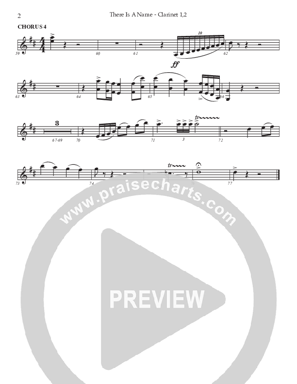 There Is A Name (Choral Anthem SATB) Clarinet 1/2 (Prestonwood Worship / Prestonwood Choir / Arr. Jonathan Walker)