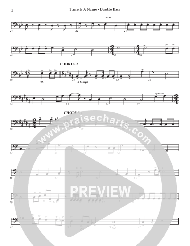 There Is A Name (Choral Anthem SATB) Double Bass (Prestonwood Worship / Prestonwood Choir / Arr. Jonathan Walker)