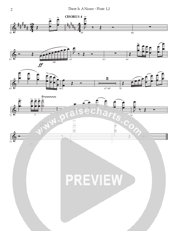 There Is A Name (Choral Anthem SATB) Flute 1/2 (Prestonwood Worship / Prestonwood Choir / Arr. Jonathan Walker)