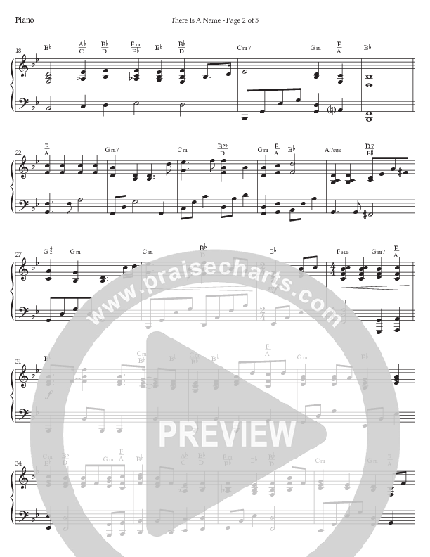 There Is A Name (Choral Anthem SATB) Piano Sheet (Prestonwood Worship / Prestonwood Choir / Arr. Jonathan Walker)