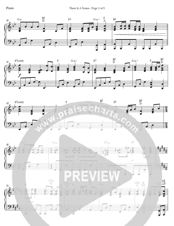 There Is A Name (Choral Anthem SATB) Piano Sheet (Prestonwood Worship / Prestonwood Choir / Arr. Jonathan Walker)