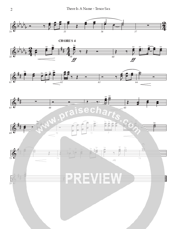 There Is A Name (Choral Anthem SATB) Tenor Sax 2 (Prestonwood Worship / Prestonwood Choir / Arr. Jonathan Walker)