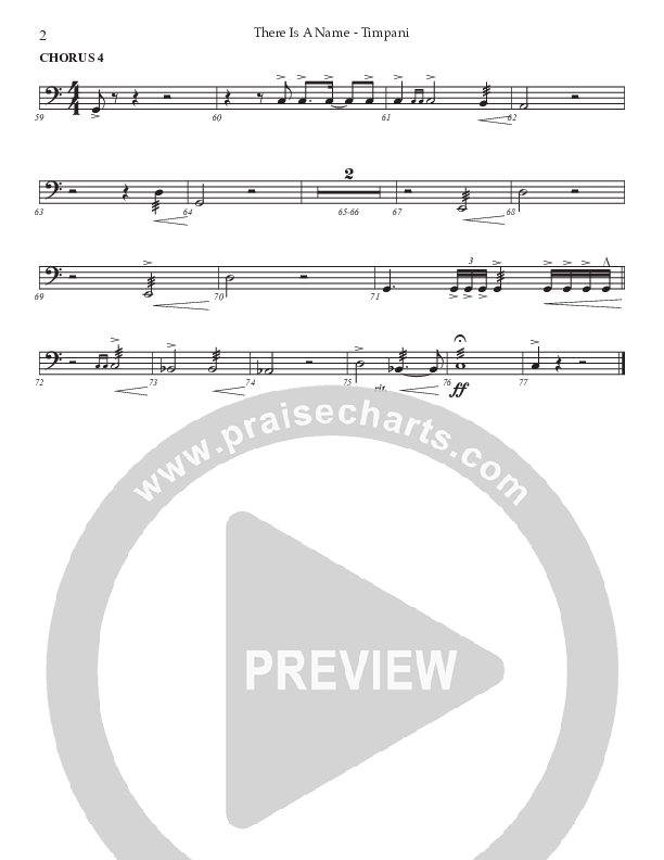 There Is A Name (Choral Anthem SATB) Timpani (Prestonwood Worship / Prestonwood Choir / Arr. Jonathan Walker)