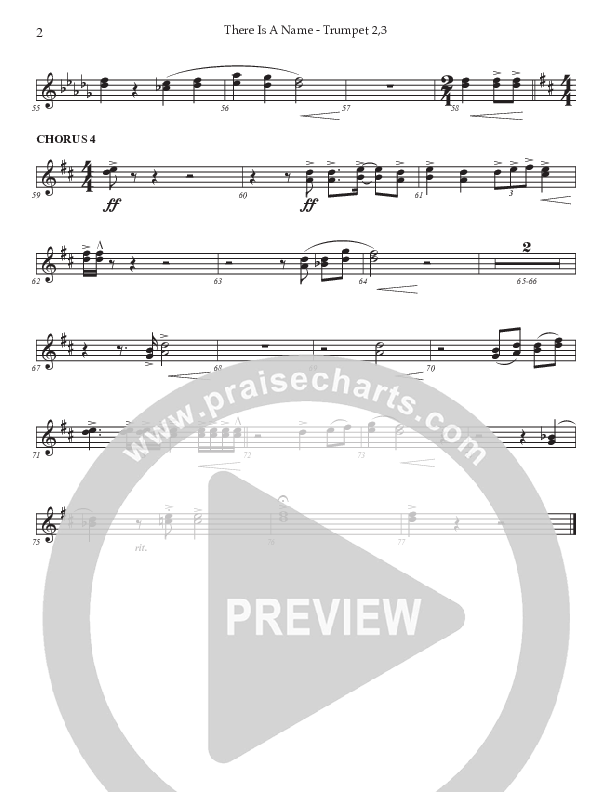 There Is A Name (Choral Anthem SATB) Trumpet 2/3 (Prestonwood Worship / Prestonwood Choir / Arr. Jonathan Walker)