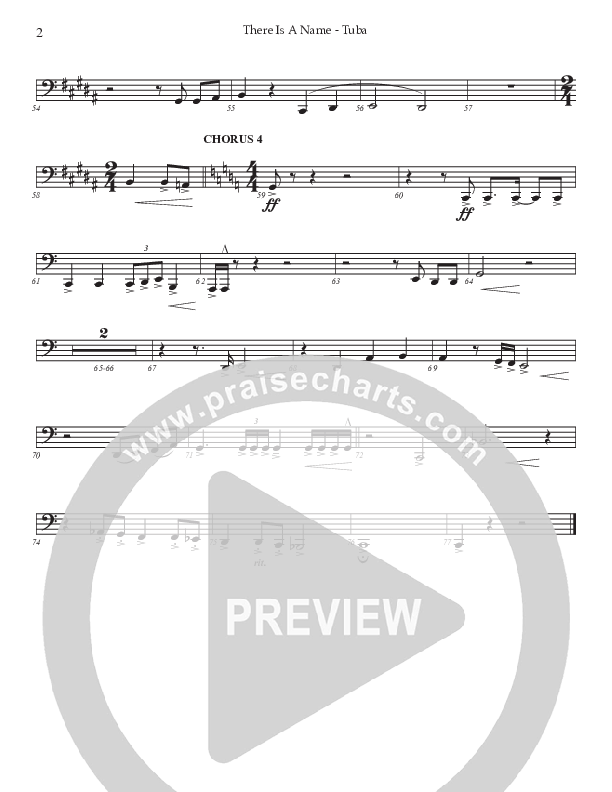 There Is A Name (Choral Anthem SATB) Tuba (Prestonwood Worship / Prestonwood Choir / Arr. Jonathan Walker)