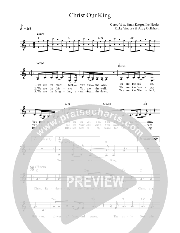 Christ Our King Lead Sheet (Village Lights)