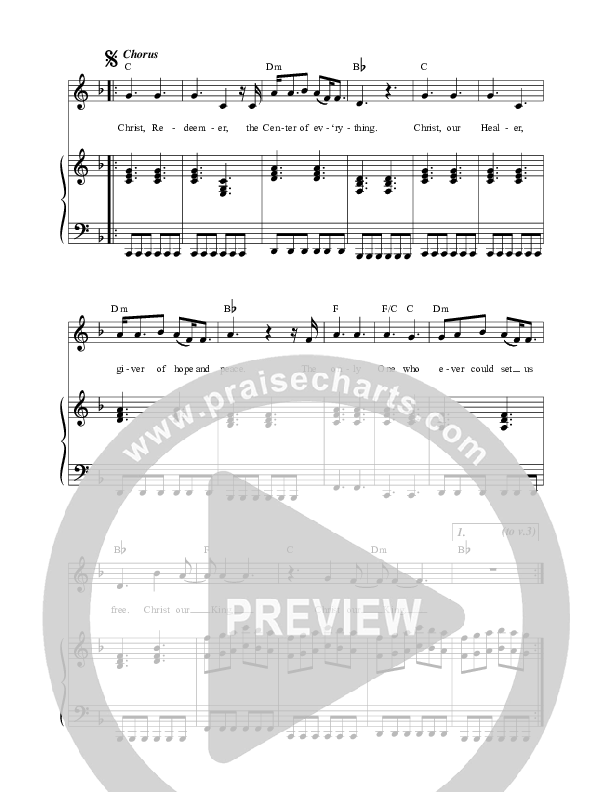 Christ Our King Lead & Piano (Village Lights)