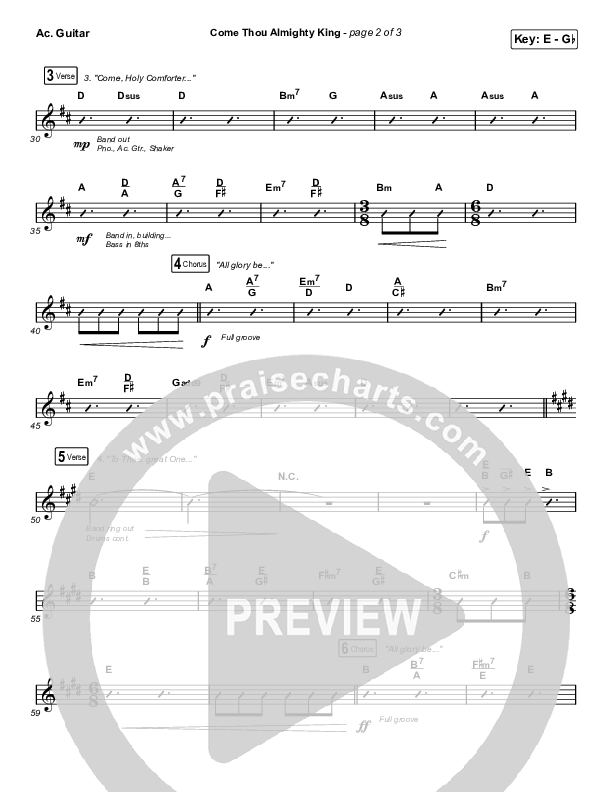 Come Thou Almighty King Acoustic Guitar (Keith & Kristyn Getty)