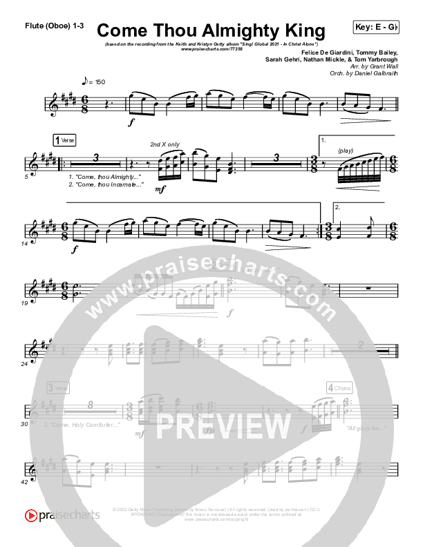 Come Thou Almighty King Wind Pack (Keith & Kristyn Getty)