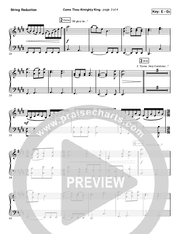 Come Thou Almighty King String Reduction (Keith & Kristyn Getty)