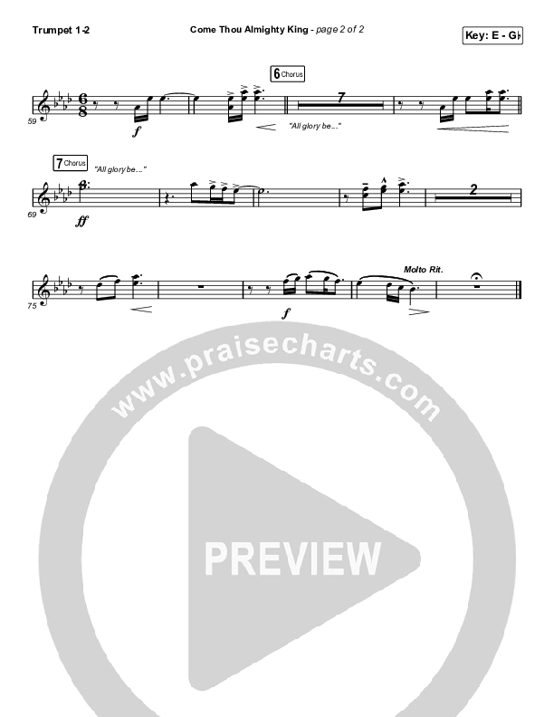 Come Thou Almighty King Trumpet 1,2 (Keith & Kristyn Getty)