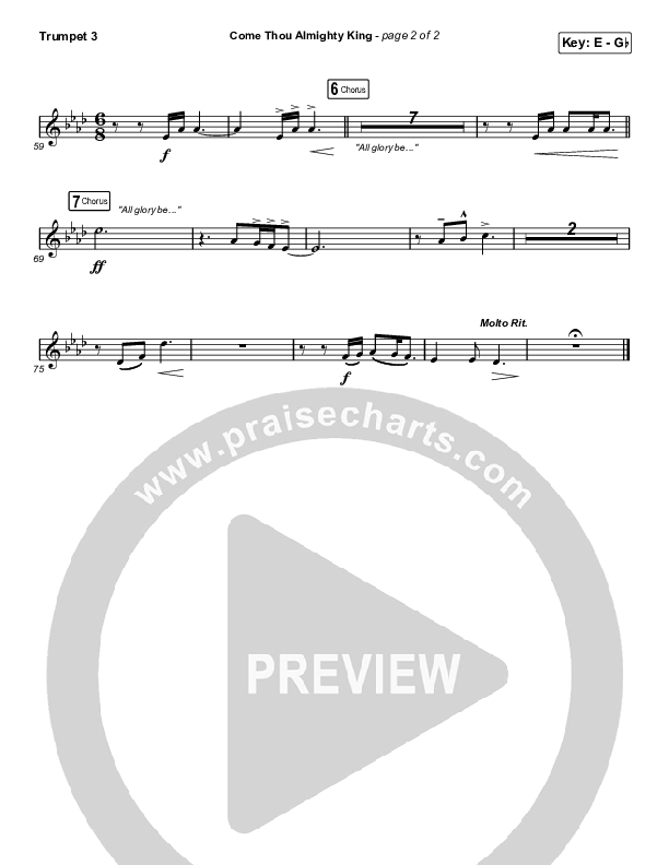 Come Thou Almighty King Trumpet 3 (Keith & Kristyn Getty)