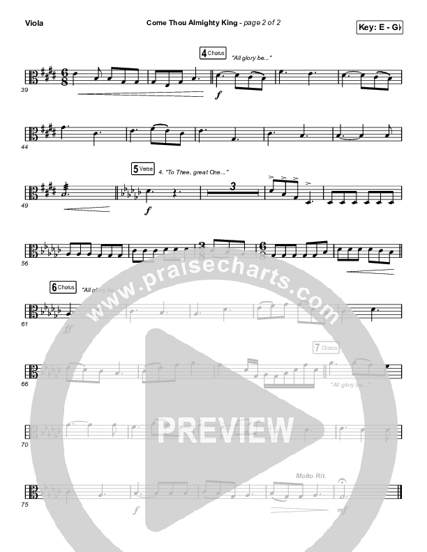 Come Thou Almighty King Viola (Keith & Kristyn Getty)