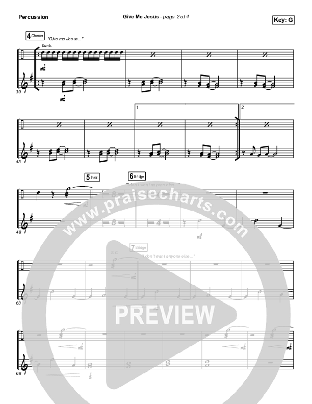 Give Me Jesus Percussion (UPPERROOM / Abbie Gamboa)