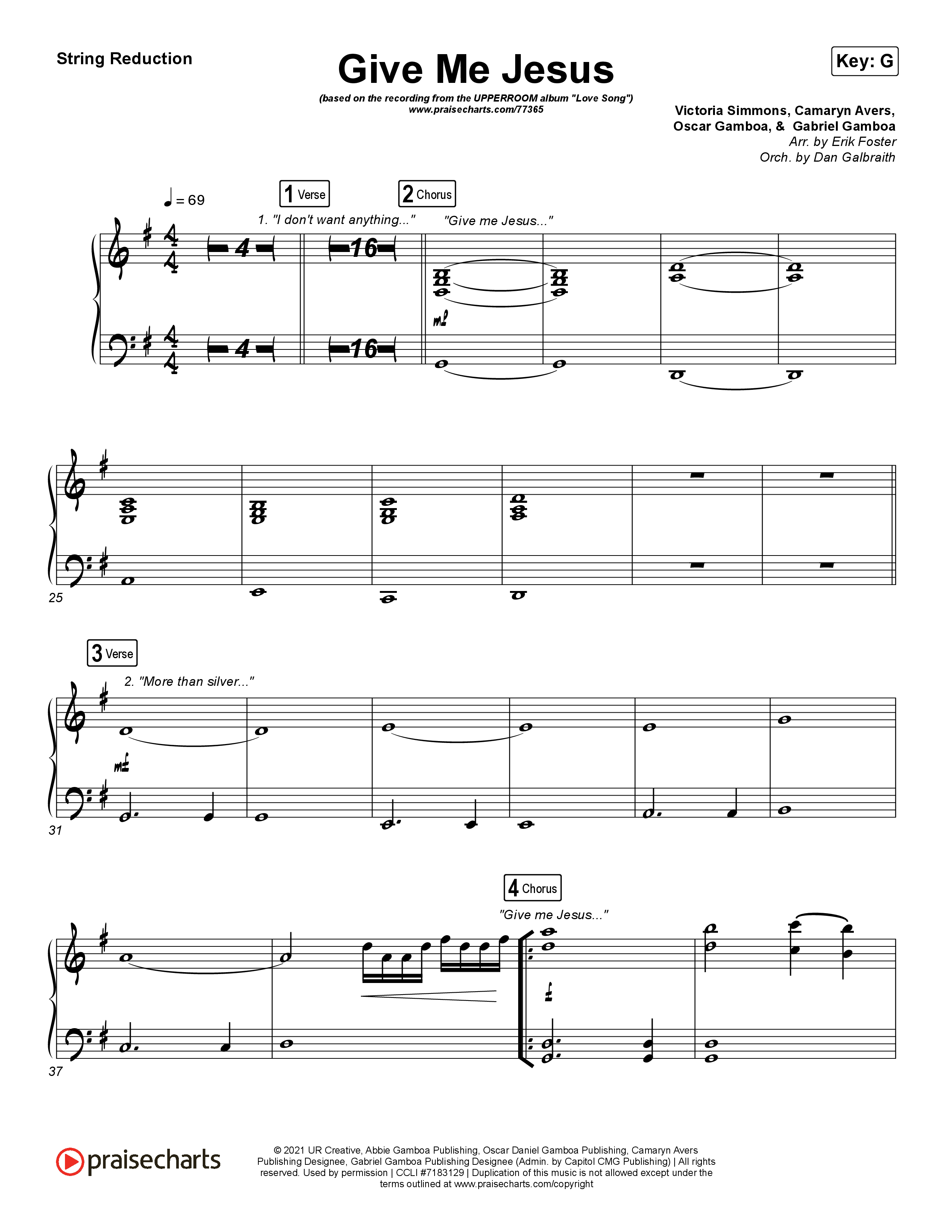 Give Me Jesus String Reduction (UPPERROOM / Abbie Gamboa)