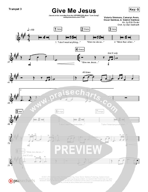 Give Me Jesus Trumpet 3 (UPPERROOM / Abbie Gamboa)