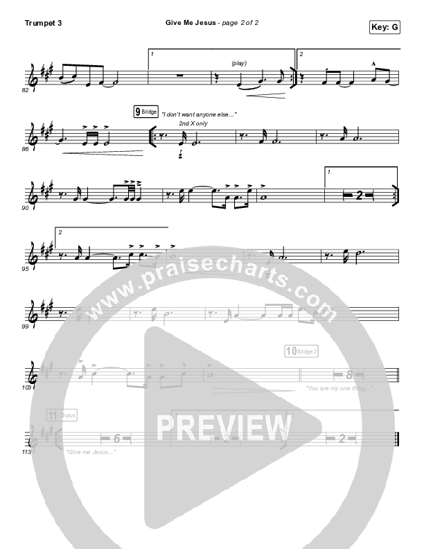 Give Me Jesus Trumpet 3 (UPPERROOM / Abbie Gamboa)