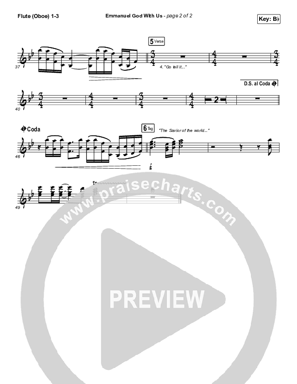 Emmanuel God With Us (Live) Wind Pack (Chris Tomlin)