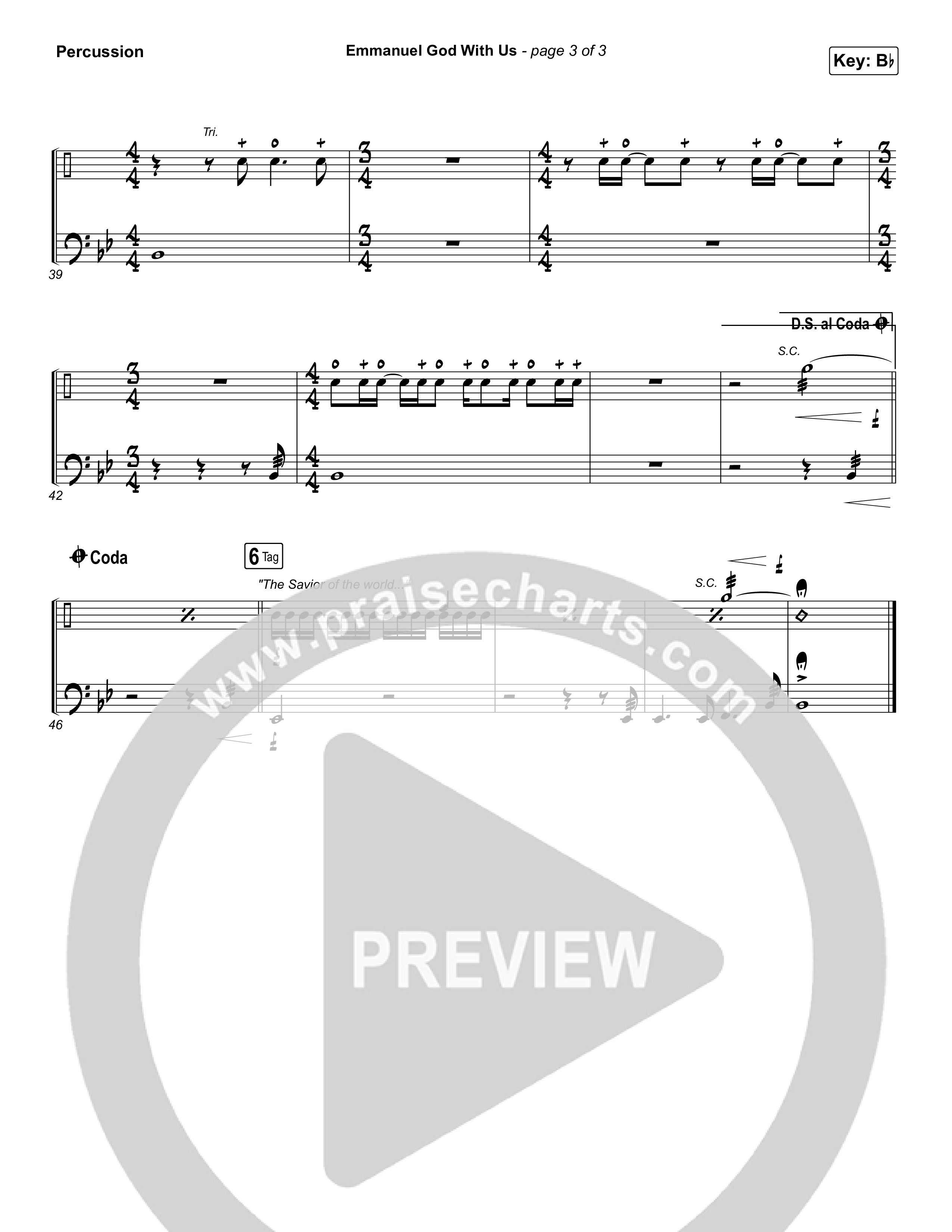 Emmanuel God With Us (Live) Percussion (Chris Tomlin)