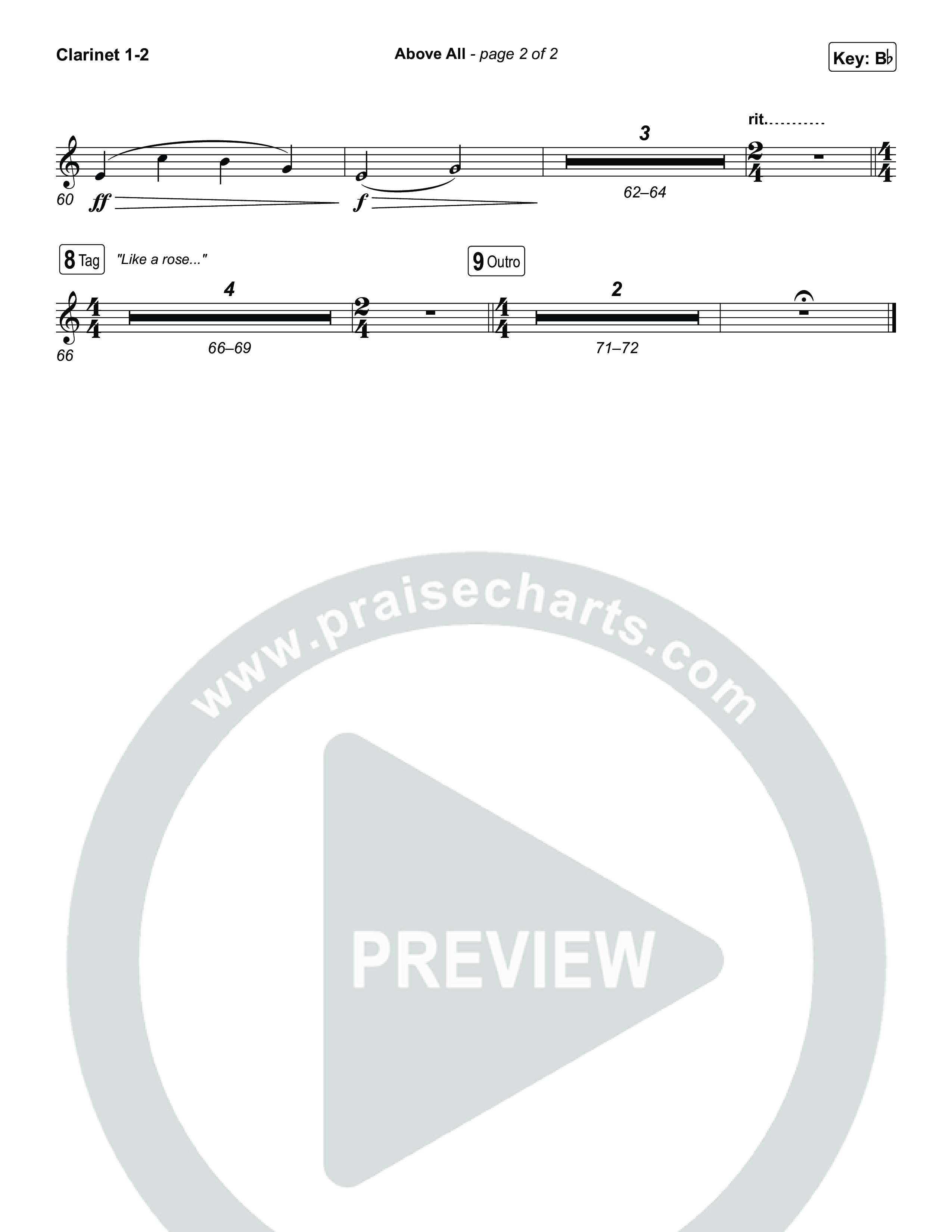 Above All (Live) Clarinet 1/2 (Michael W. Smith)