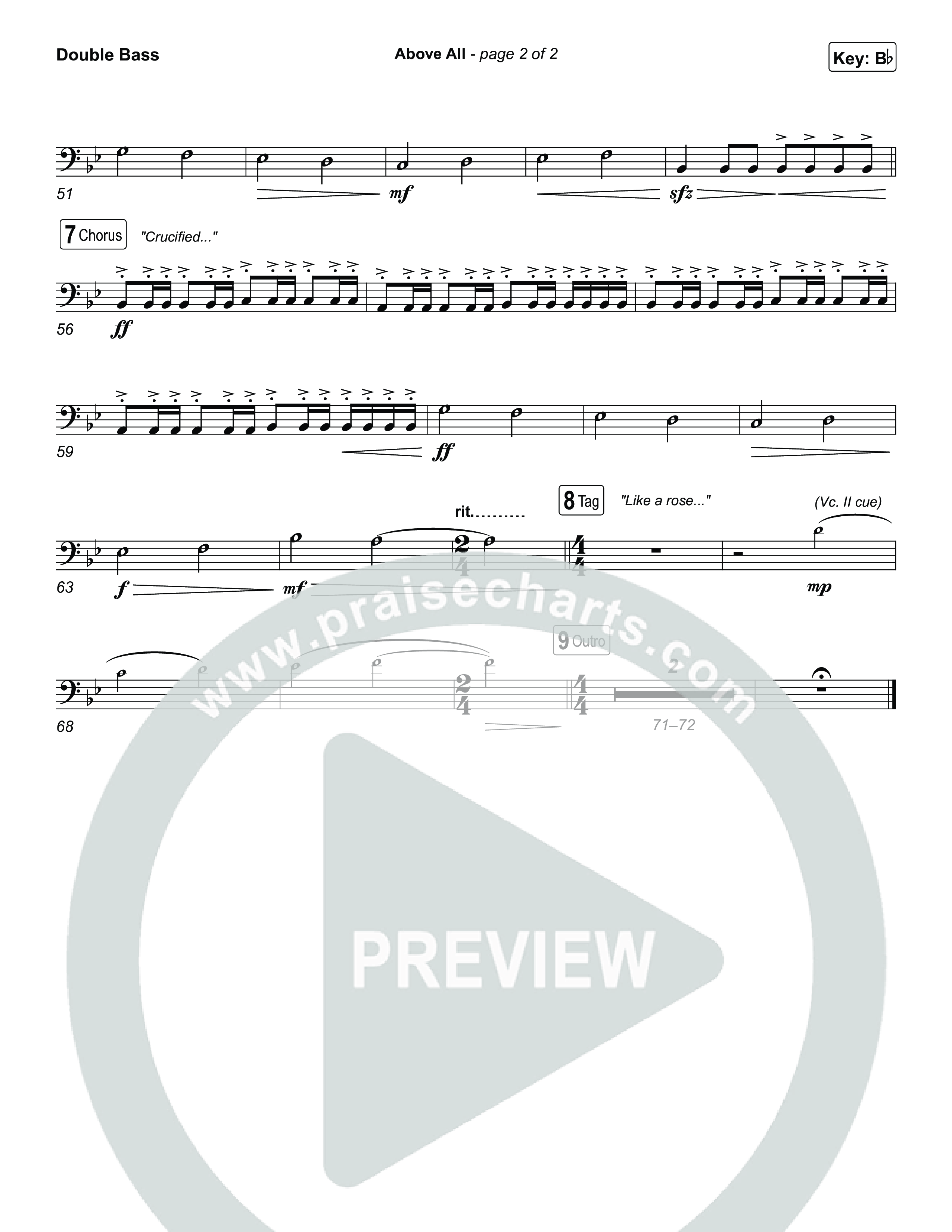 Above All (Live) String Bass (Michael W. Smith)