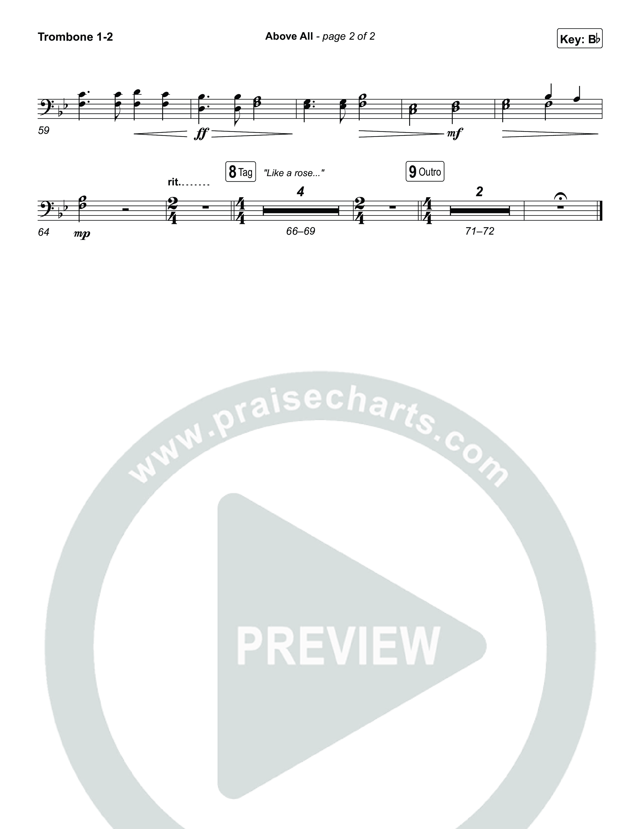 Above All (Live) Trombone 1,2 (Michael W. Smith)