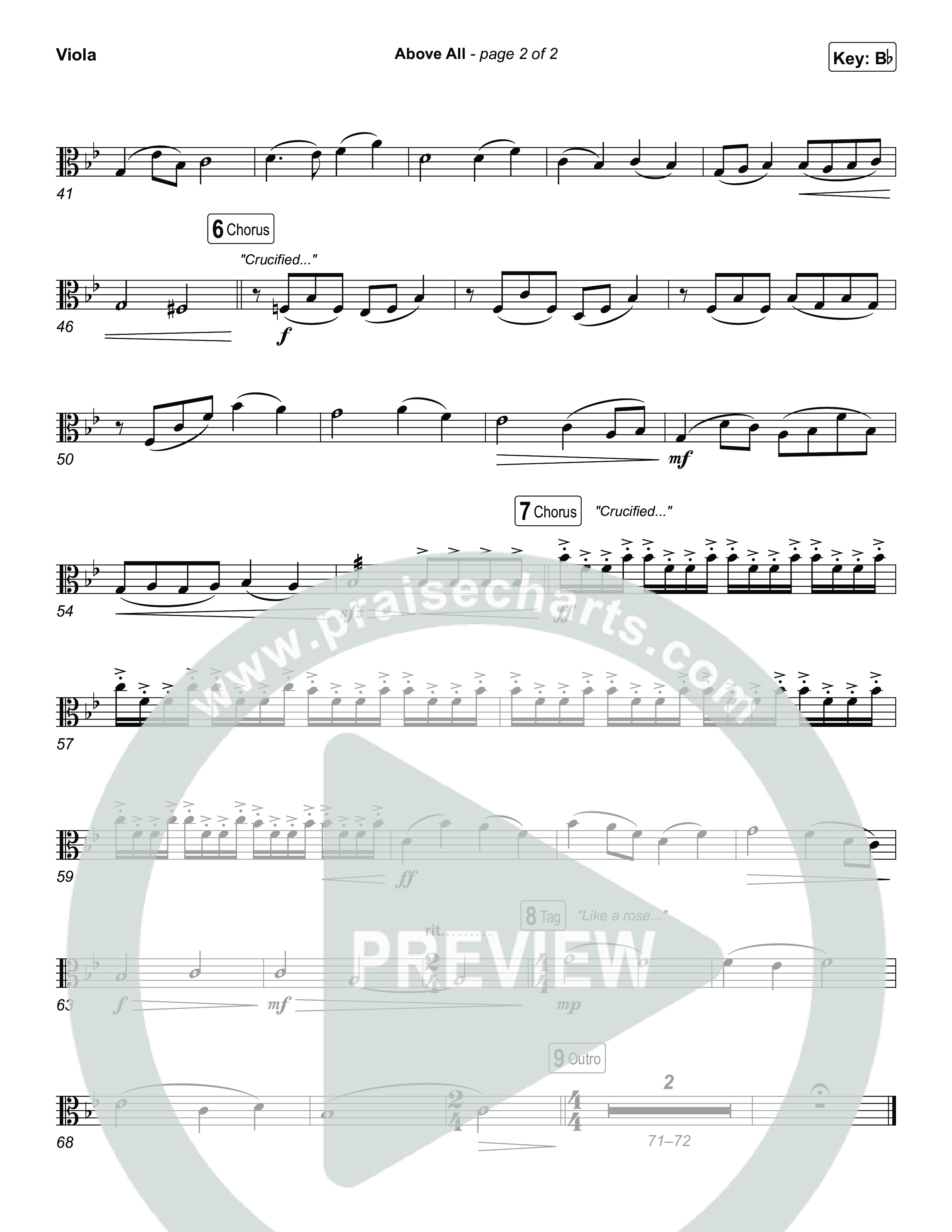 Above All (Live) Viola (Michael W. Smith)