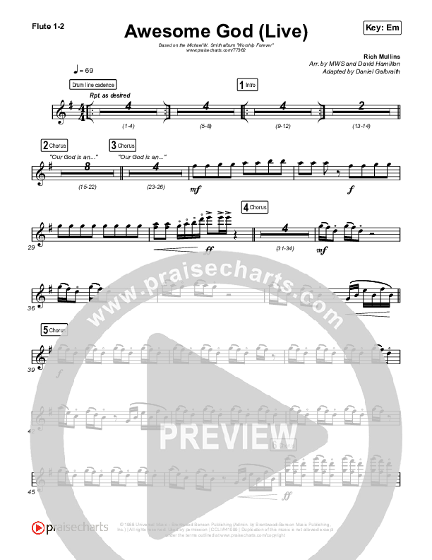 Awesome God (Live) Wind Pack (Michael W. Smith)