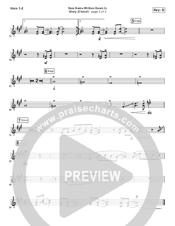 New Name Written Down In Glory (Choral Anthem SATB) Brass Pack (Arr. Luke Gambill / Charity Gayle / David Gentiles)