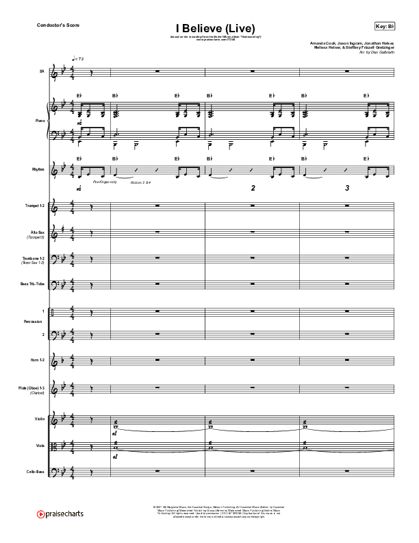 I Believe (Live) Orchestration (Bethel Music / Melissa Helser / Jonathan David Helser)
