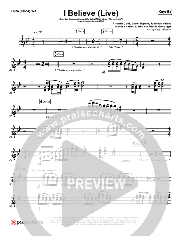 I Believe (Live) Wind Pack (Bethel Music / Melissa Helser / Jonathan David Helser)