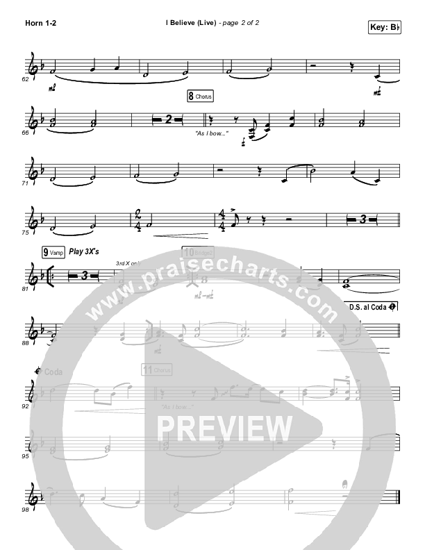 I Believe (Live) Brass Pack (Bethel Music / Melissa Helser / Jonathan David Helser)