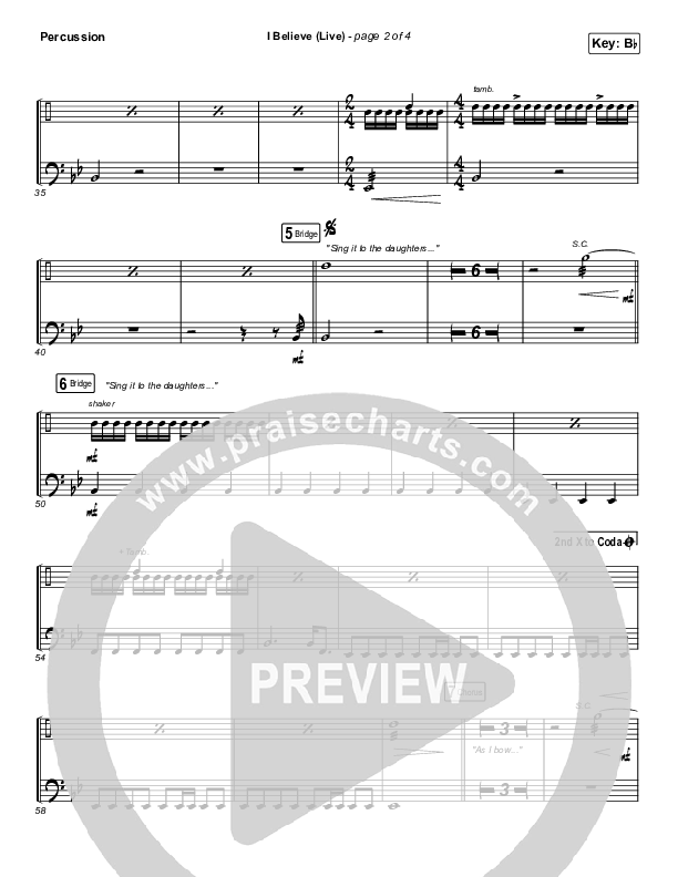 I Believe (Live) Percussion (Bethel Music / Melissa Helser / Jonathan David Helser)