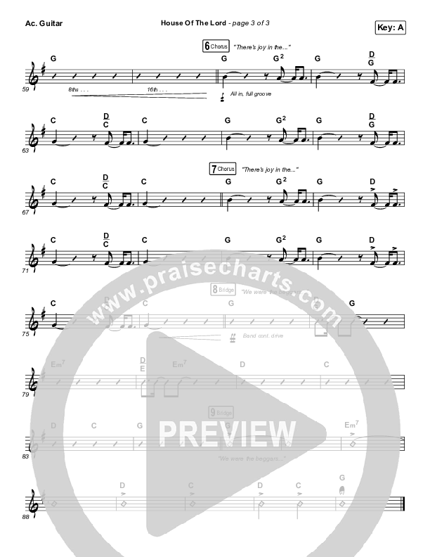 House Of The Lord Acoustic Guitar (Vertical Worship)