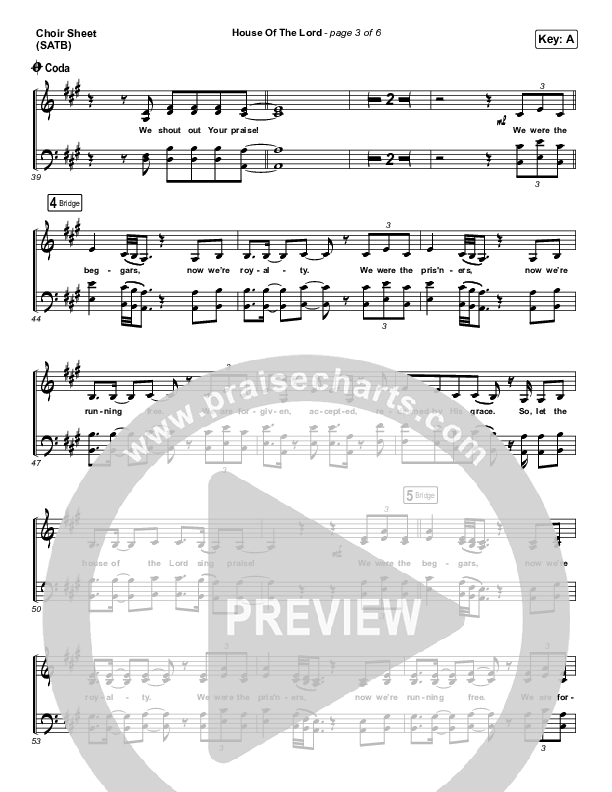 House Of The Lord Choir Vocals (SATB) (Vertical Worship)