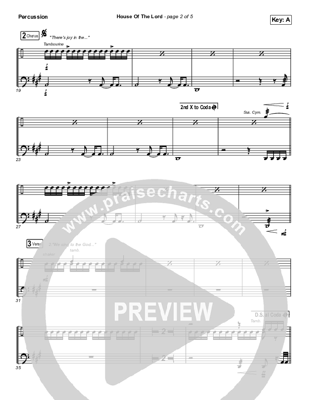 House Of The Lord Percussion (Vertical Worship)