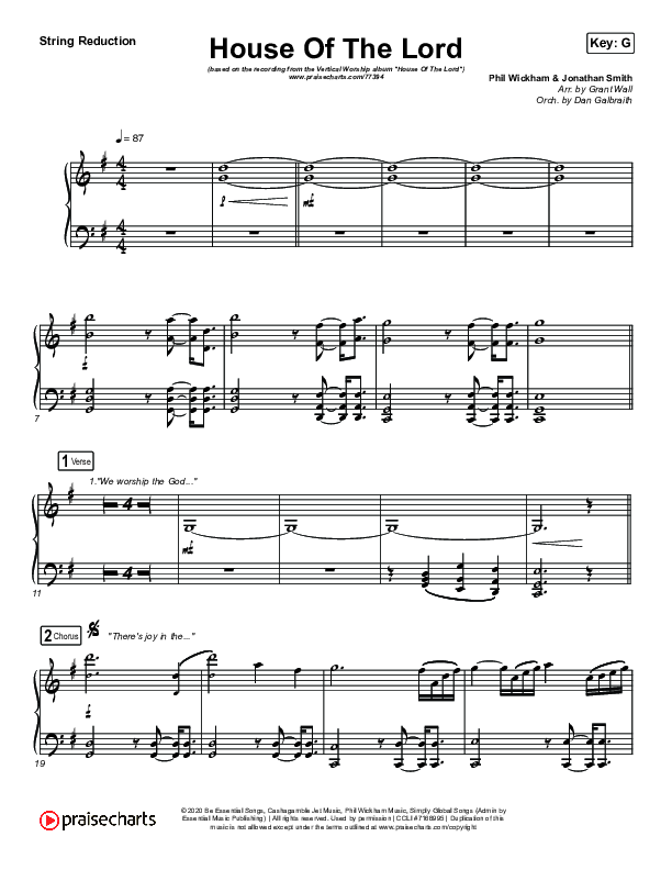 House Of The Lord String Pack (Vertical Worship)