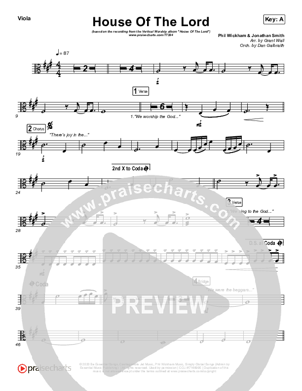 House Of The Lord Viola (Vertical Worship)