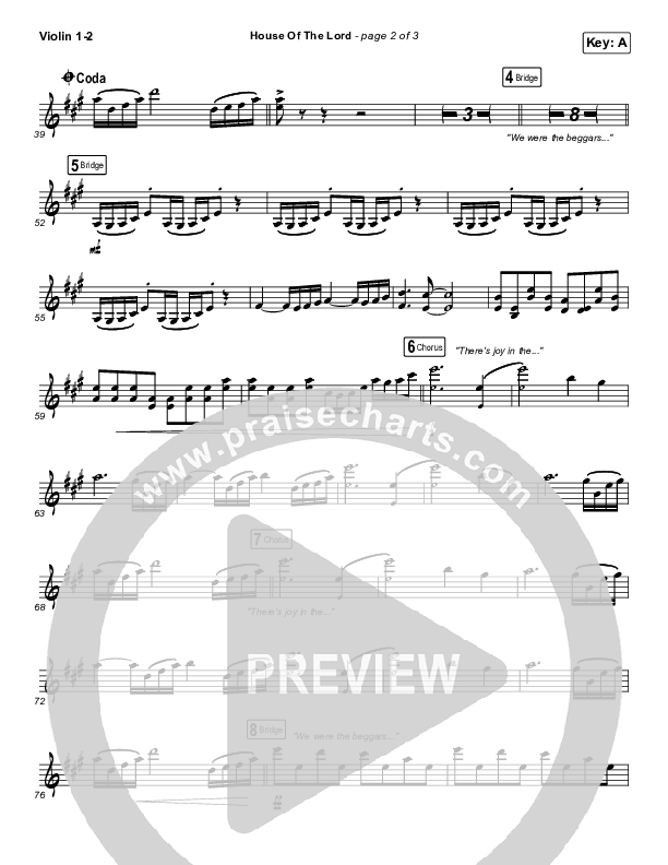 House Of The Lord Violin 1/2 (Vertical Worship)