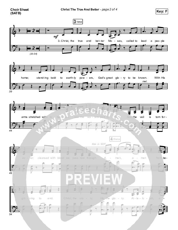 Christ The True And Better Choir Sheet (SATB) (Matt Boswell / Matt Papa)