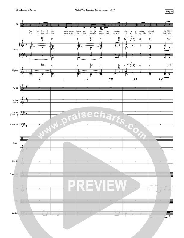 Christ The True And Better Conductor's Score (Matt Boswell / Matt Papa)