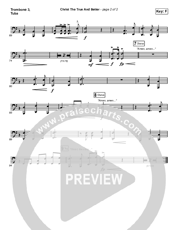 Christ The True And Better Trombone 3/Tuba (Matt Boswell / Matt Papa)