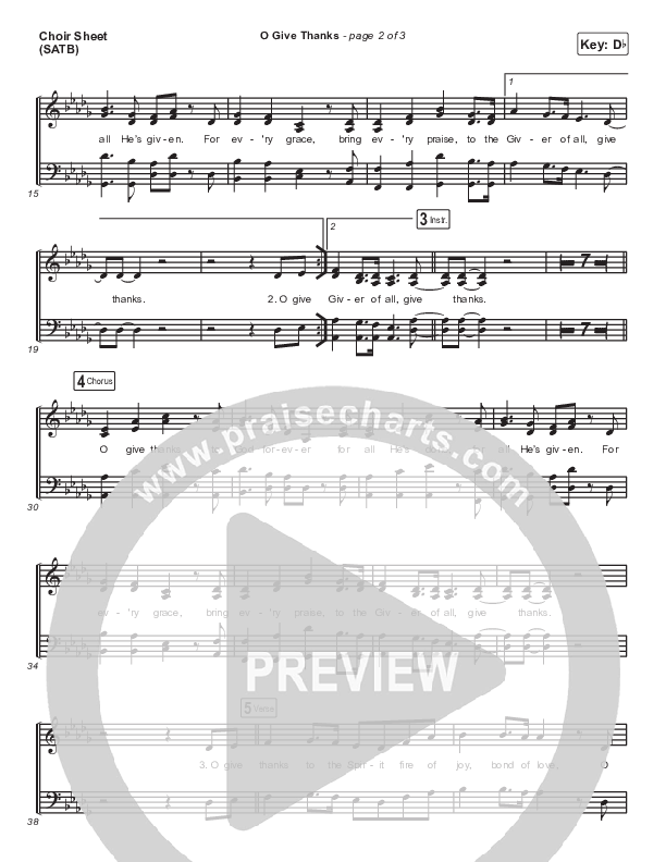 O Give Thanks Choir Vocals (SATB) (Matt Boswell / Matt Papa)