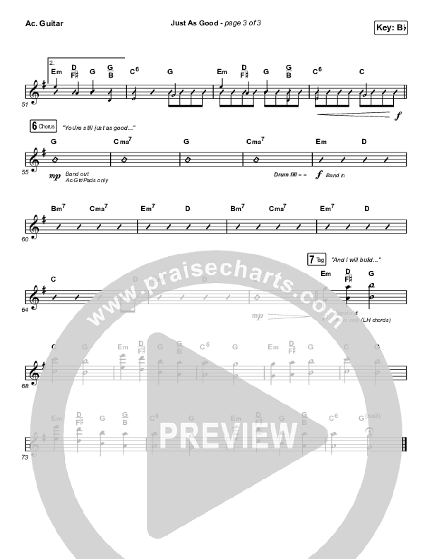 Just As Good Acoustic Guitar (Chris Renzema / Ellie Holcomb)