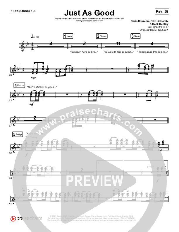 Just As Good Wind Pack (Chris Renzema / Ellie Holcomb)