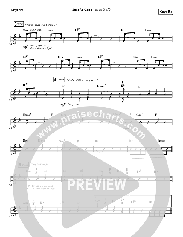 Just As Good Rhythm Pack (Chris Renzema / Ellie Holcomb)