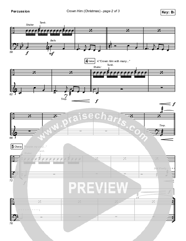 Crown Him (Christmas) (Live) Percussion (Chris Tomlin / Matt Redman)