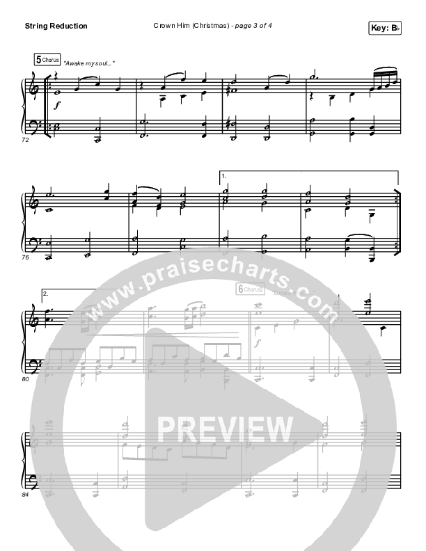 Crown Him (Christmas) (Live) String Reduction (Chris Tomlin / Matt Redman)