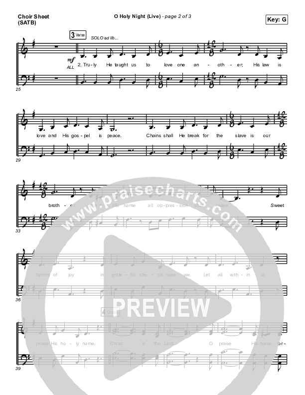 O Holy Night (Live) Choir Vocals (SATB) (Chris Tomlin / CeCe Winans)